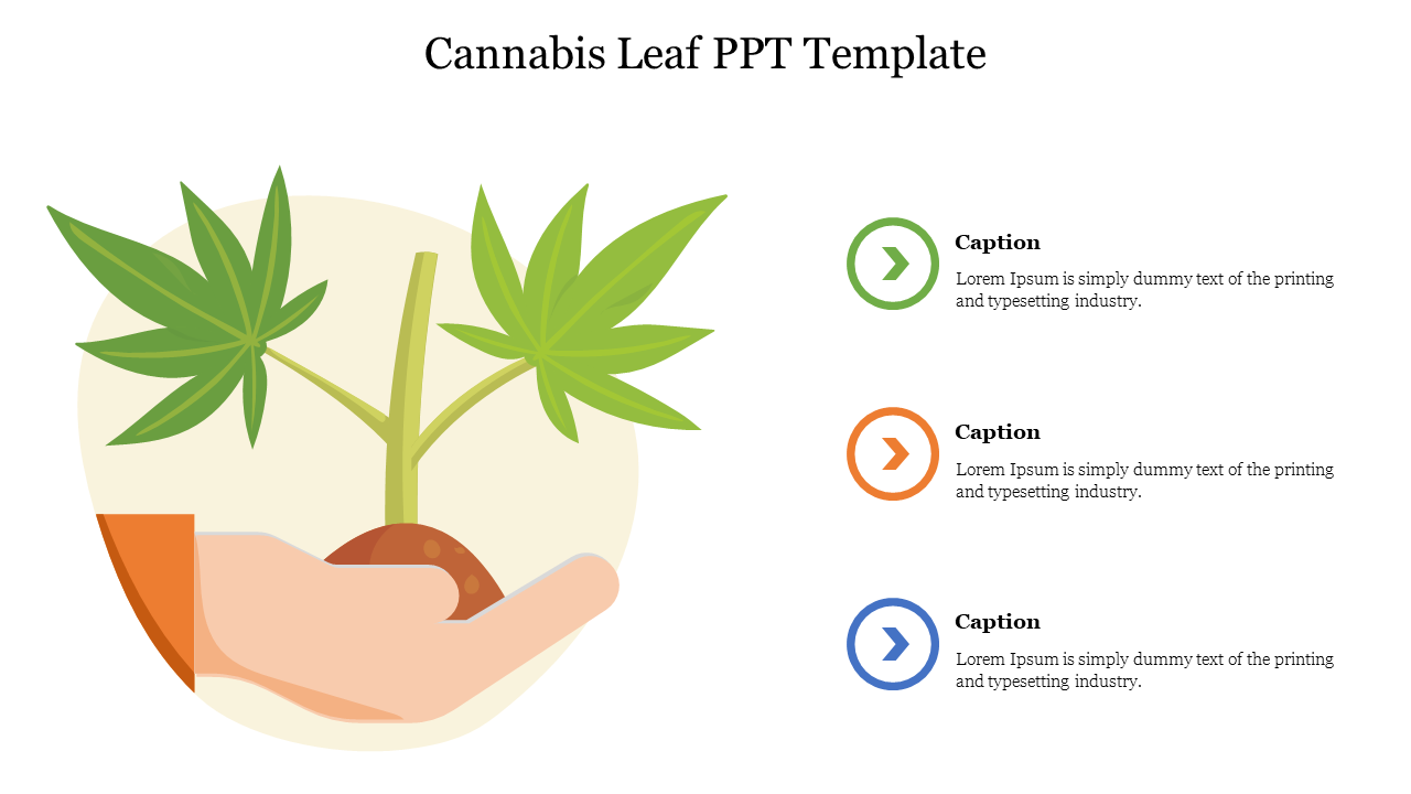 Cannabis Leaf PPT Template